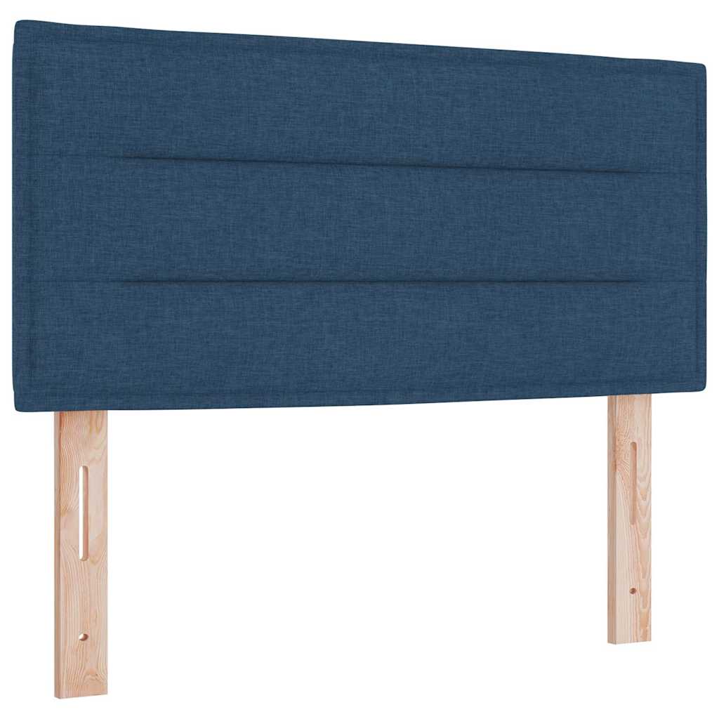 LED Headboard with LED Strip Lights Manual Blue 100 cm Fabric